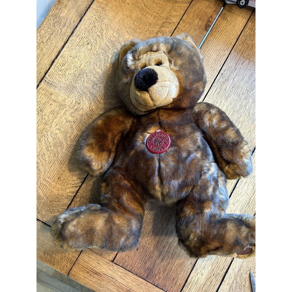 Dan Dee Collectors Choice Vintage Black brown Bear Plush